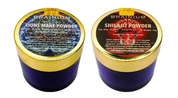 Natural Nootropics Bundle Pack - Lion's Mane -15g - Shilajit - 15g